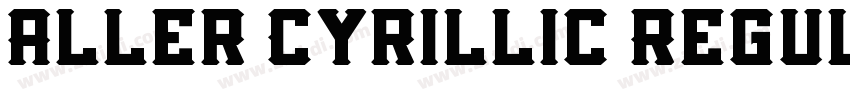 Aller Cyrillic Regul字体转换